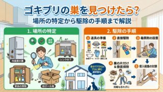 ゴキブリの巣を見つけたら？場所の特定から駆除の手順まで解説 