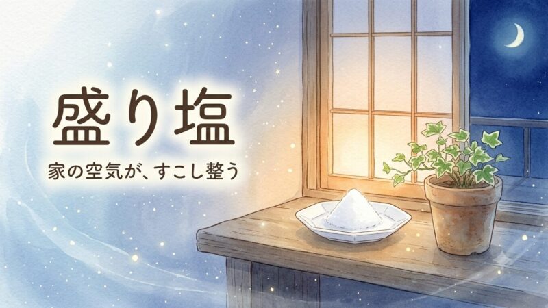 盛り塩の効果とは？やり方と置き場所｜1年こっそり続けている体験談 