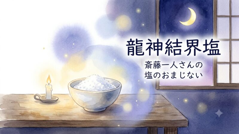「龍神結界塩」とは？斎藤一人さんの塩の作り方・使い方｜やり方を解説 
